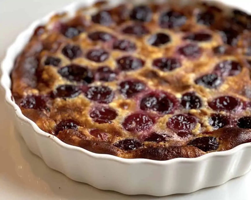 Clafoutis rasa ceri-vanila