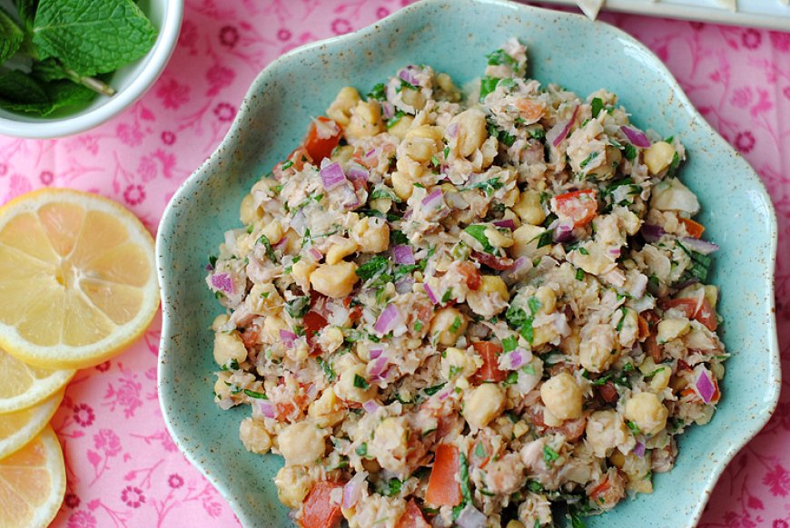 Salad Kacang Arab dengan Lemon