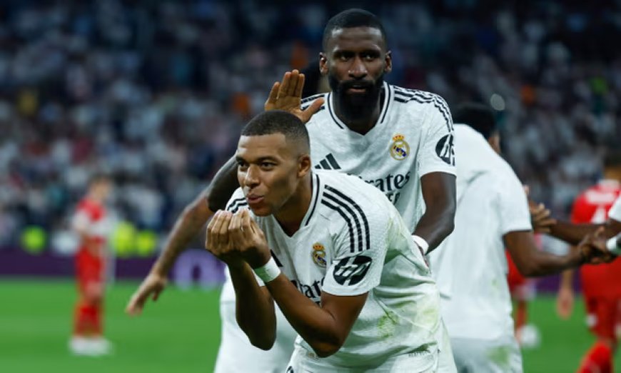 Mbappé mencetak gol saat Real Madrid meraih kemenangan