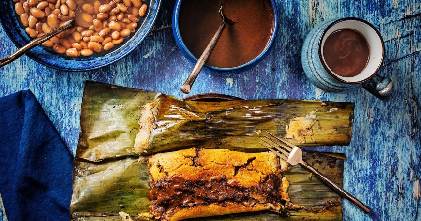 Tamale Betis Domba dengan Daun Pisang Saus Cabai Morita