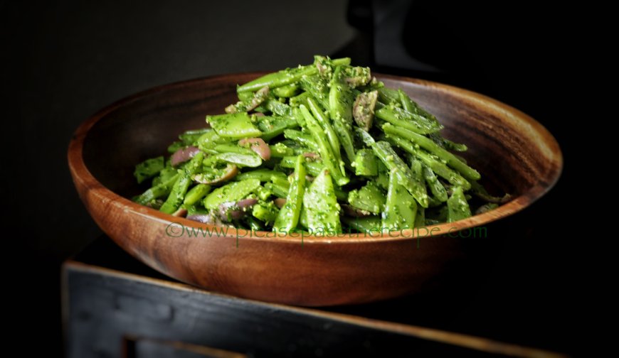 Kacang Hijau dengan Pesto Peterseli-Lemon