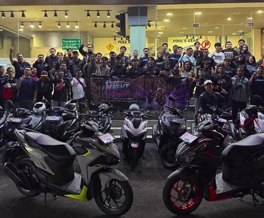 Astra Motor Yogyakarta Ajak 110 Bikers Jajal New Honda Vario Evo 160 Lewat Night Ride